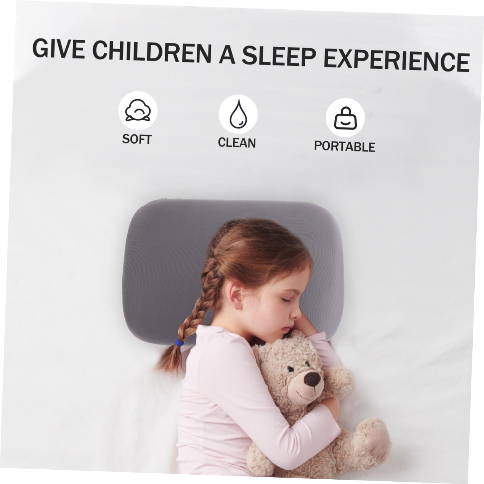 OUNONA Almohada De Viaje Pequeña Siesta Almohada De Campamento para Mochileros Boca Abajo para Avión o Coche Soporte Lumbar y Cuello