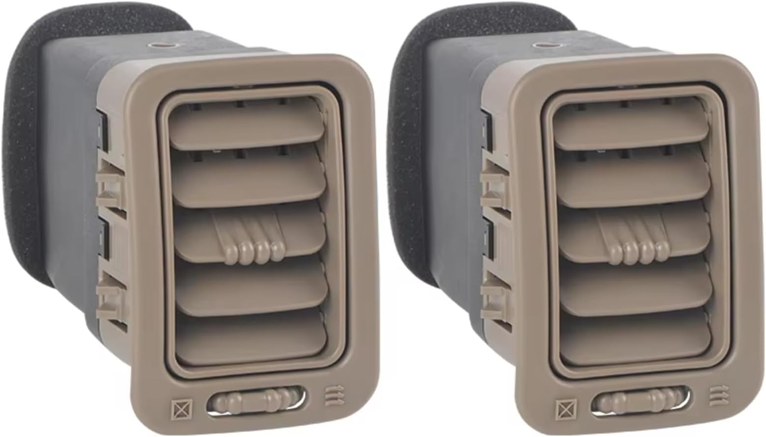A/C Outlet Air Vent Panel Dash Conditioning Vent Outlet A/C Heater Vents 15176085 Compatible With Silverado For Sierra 1500 2000 2001 2002 2003 2004 2005 2006(2pcs Tan)