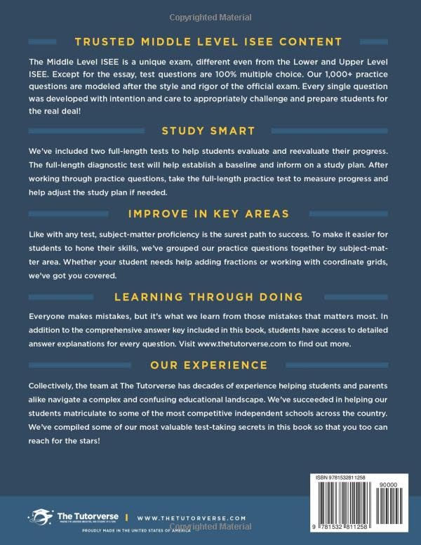 Middle Level ISEE: 1000+ Practice Questions - Image 2