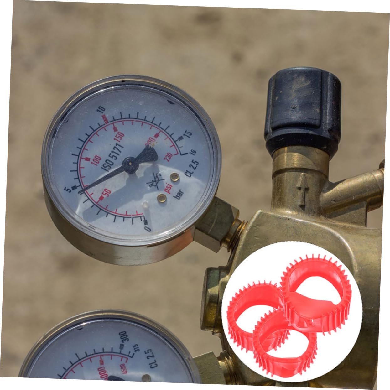 MAGICLULU 5sets 5pcs Silicone Protector Covers for Oxygen and Acetylene Gauges Reliable Pressure Gauge Boot Fit Stylish Propane Tank Adapter Cover 5pcs*5