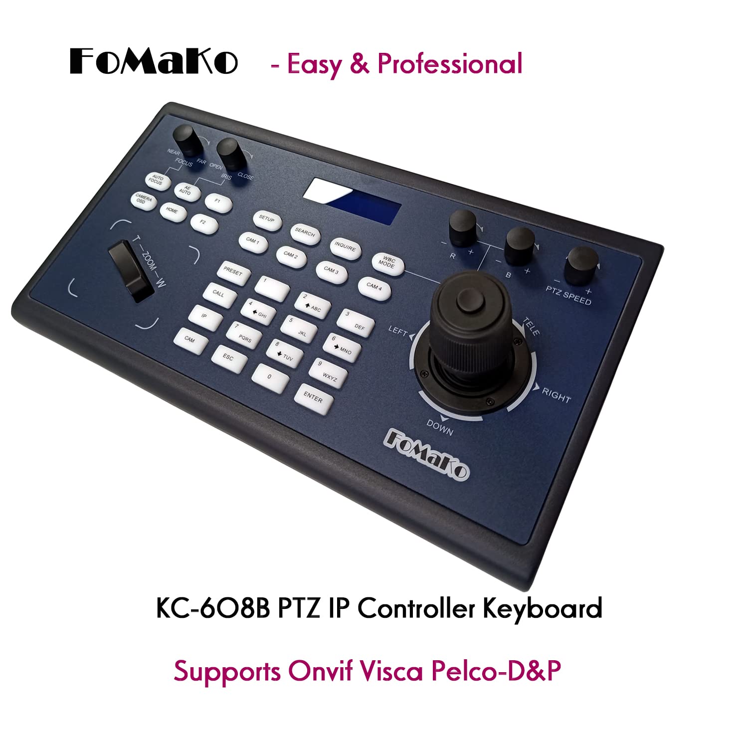 Amazon.co.jp: FoMaKo 会議カメラ PTZコントローラ RS232 RS485 3D PTZ