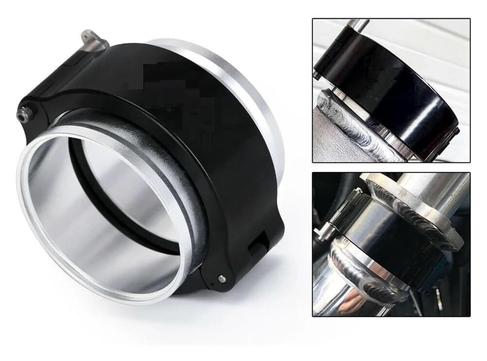 Fascette per tubi flessibili, Scarico Con Morsetto A Fascia V Nero 2-4 Pollici In Alluminio A Sgancio Rapido for Turbo Intercooler