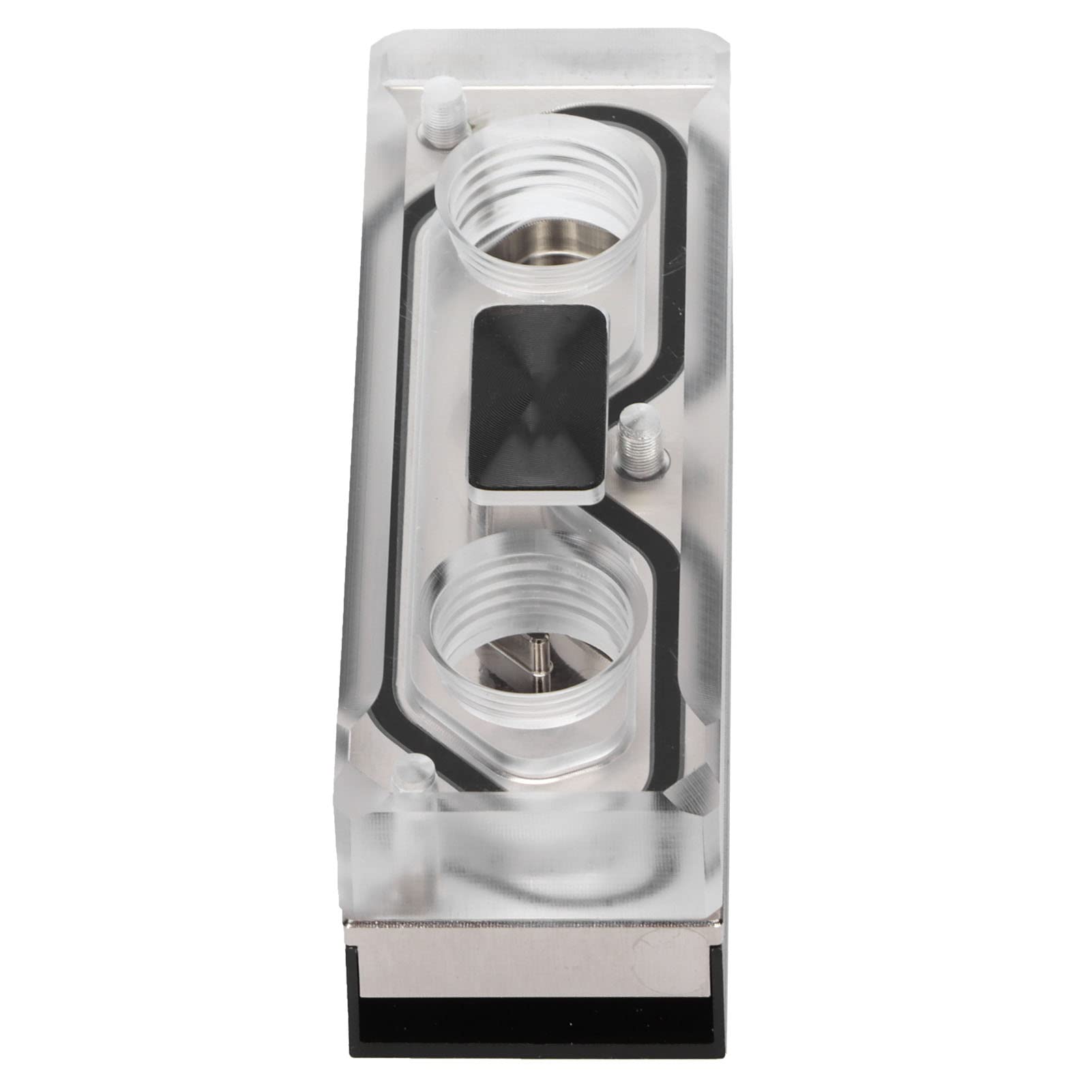 Acogedor M.2 NVME SSD Bloque de agua, enfriador de aluminio de refrigeración por agua G1/4 con almohadilla térmica de silicona par