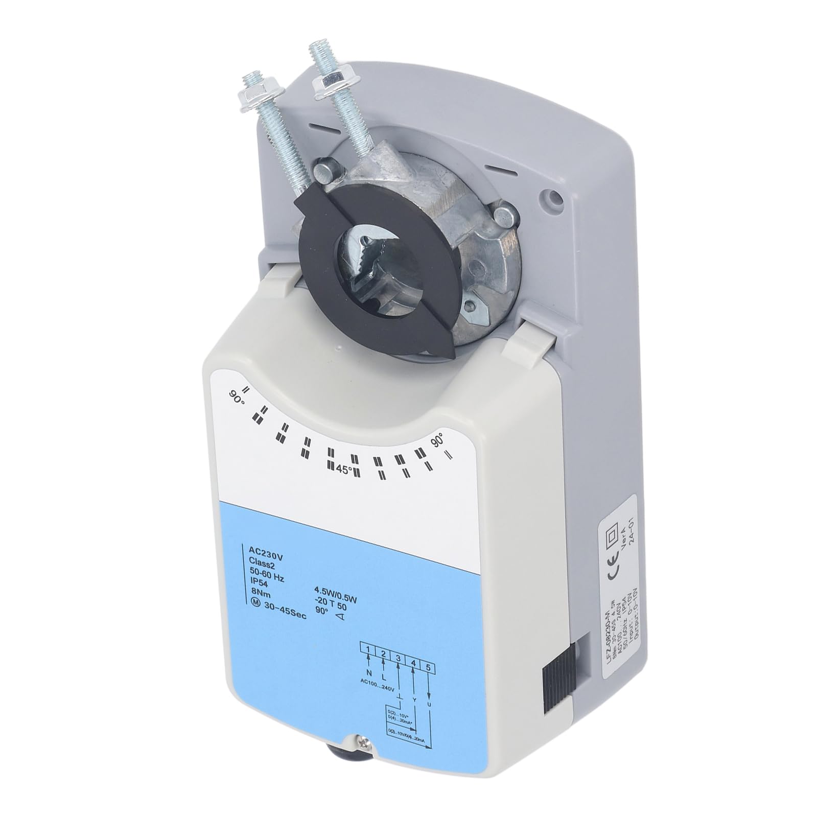 Actuador de Válvula de Aire Eléctrica Sonew, Válvula de Aire de Solenoide Eléctrica, Motor sin Escobillas de CC, Controlador de Válvula de Aire de ángulo de Rotación Ajustable,