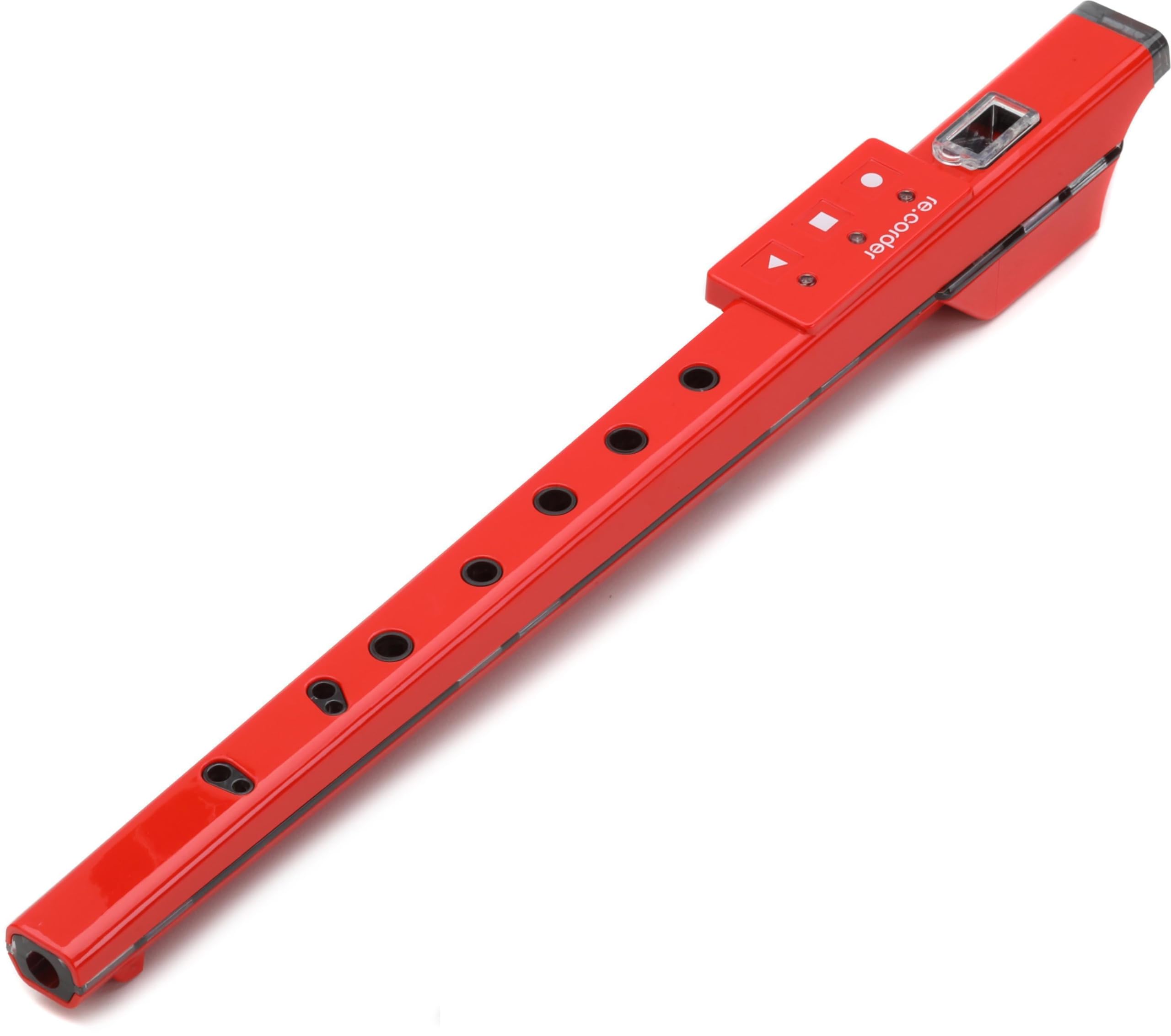 ARTinoise re.corder,flauto acustico digitale e controller MIDI wireless,App mobile 32 timbri,spartiti e esercizi su basi musicali,diteggiature personalizzabili,4 modalità di riproduzione (ROSSO)