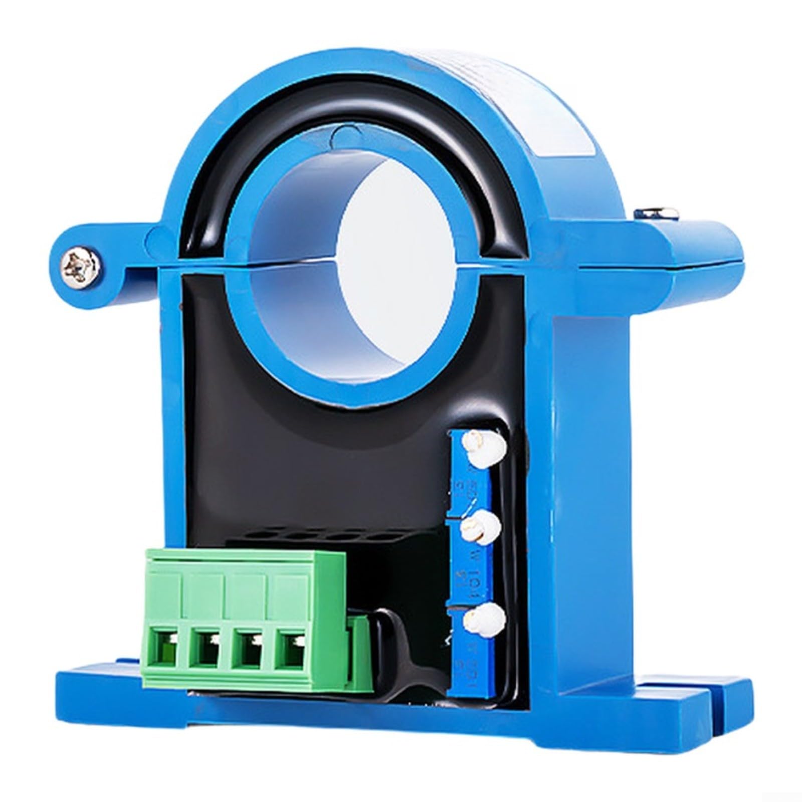 Transformador de corriente JXK-7-VD-25, AC/DC 0-300A, salida 4-20 mA, DC24V, apertura de 25 mm, para carril DIN, alta precisión 0,2/0,5, azul (DC0-150 A)