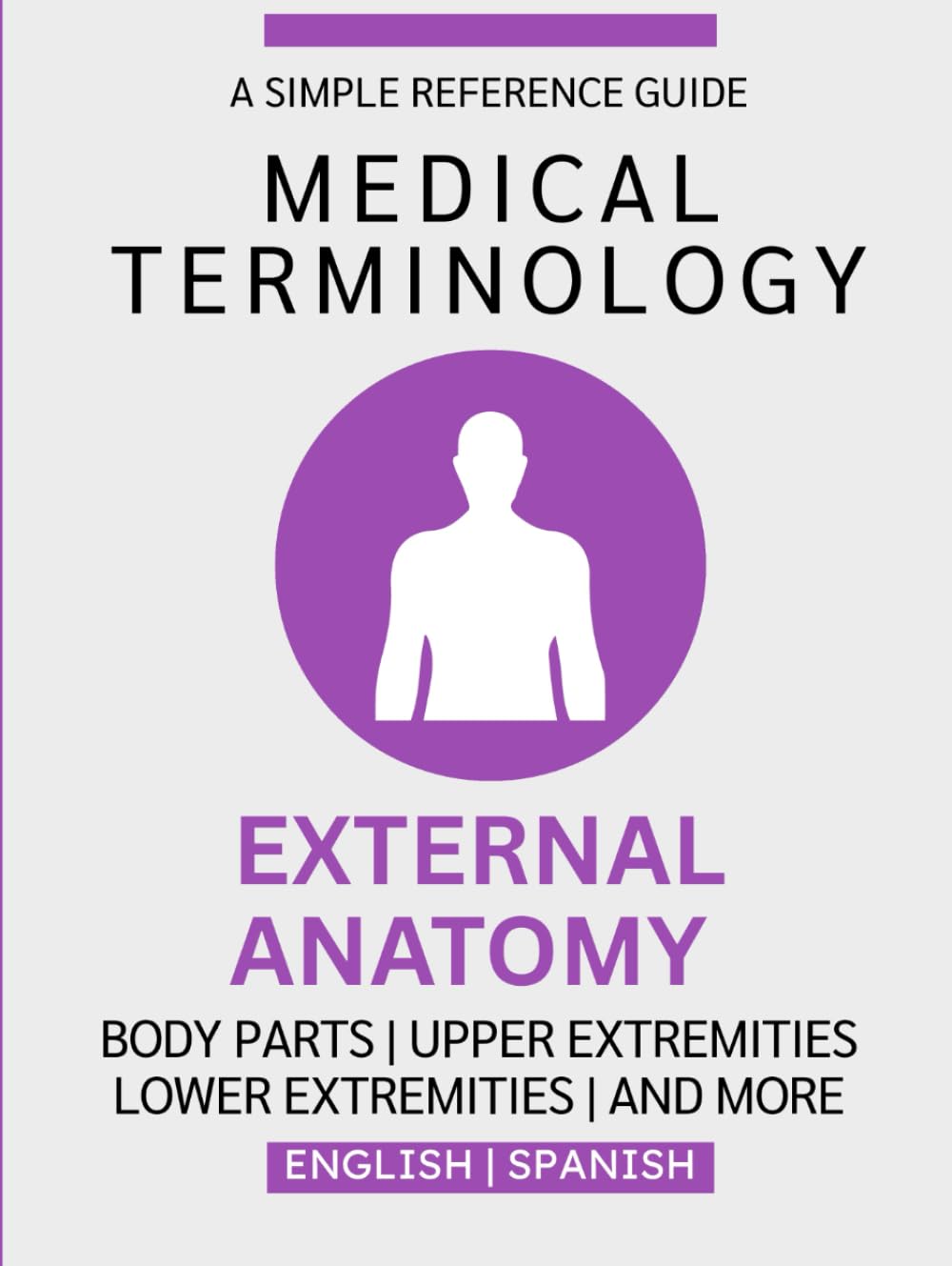 External Anatomy Medical Terminology Guide (English & Spanish)