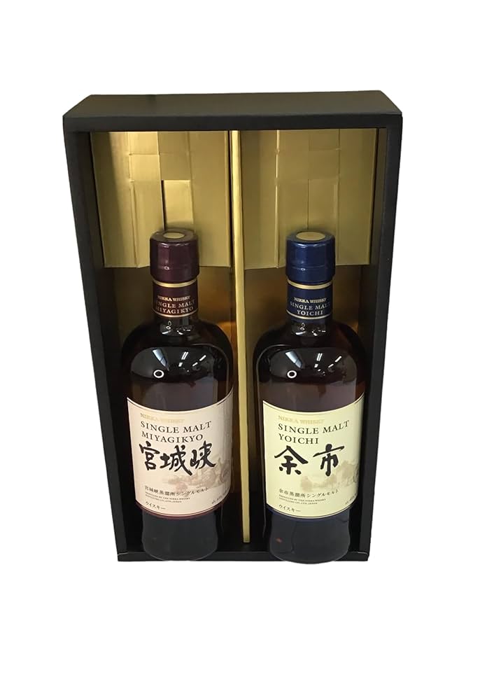 余市　宮城峡 700ml 2本飲み比べセット Amazon.co.jp: ニッカ シングルモルト 余市・宮城峡 飲み比べ