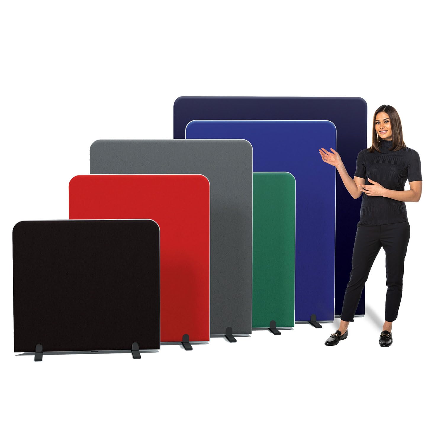 Wonderwall Floor Standing Room Divider Screens 180 x 160cm, Meadow