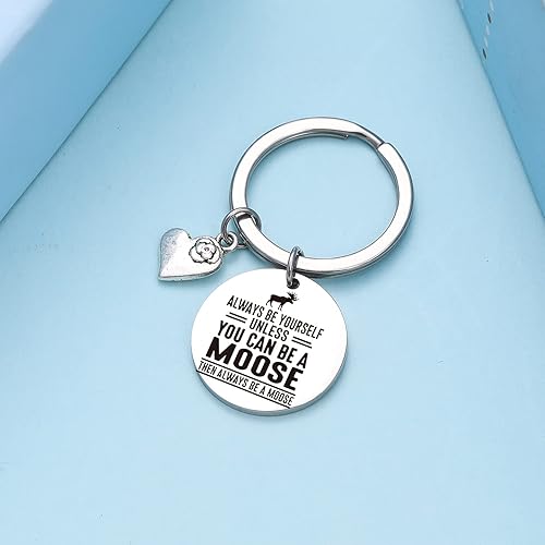 Miniatura 4 de TzrNhm Blossom Amante de alces joyería amante de los animales regalo amante de la naturaleza llavero amante de los animales llavero amante