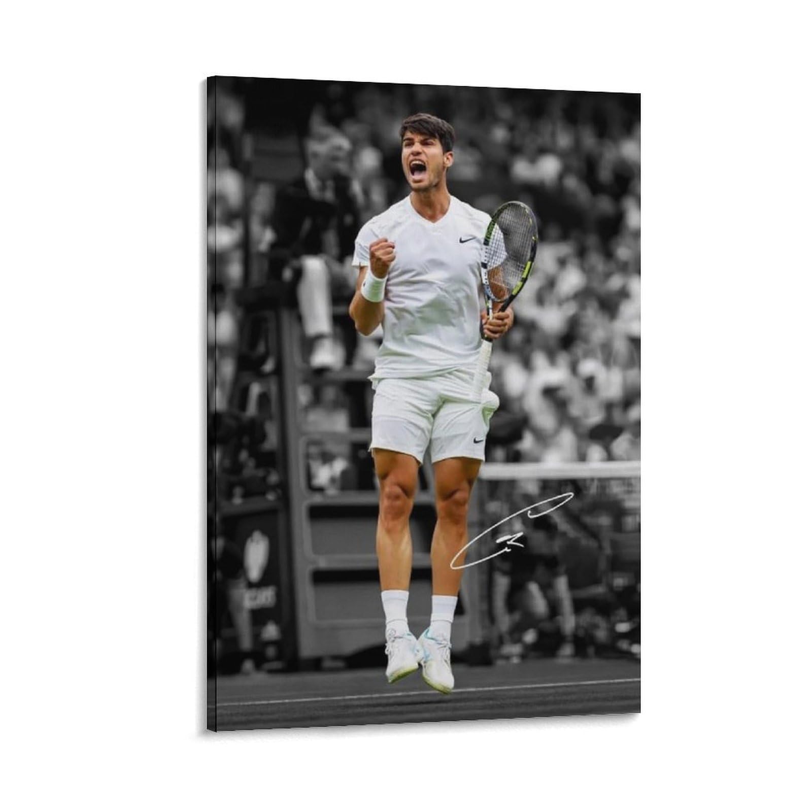 ASUIU Carlos Alcaraz Canvas Poster Poster Print Art Wall Painting Canvas Posters Modern Bedroom Decor 08x12inch(20x30cm)