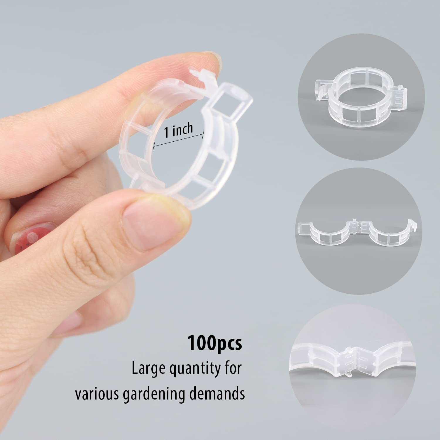 QueenBird Lot De 200 Pinces à Plantes – Couleur Verte Ou Blanche – Clips De Jardin Pour Tomates Et Autres Plantes De Vigne – Clips De Treillis – Support Pour Plantes De Tomates – Croissance Droite Et