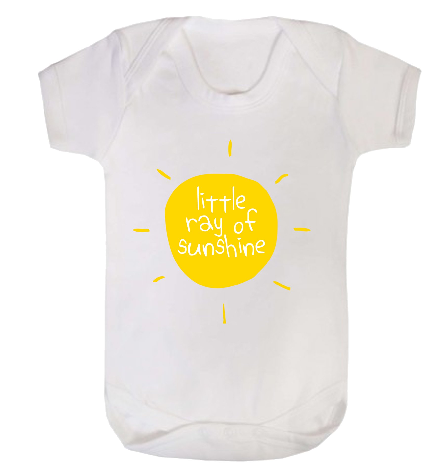 Reality Glitch Little Ray of Sunshine Babygrow White