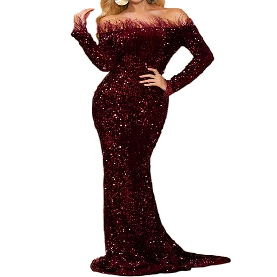 feather dresses amazon