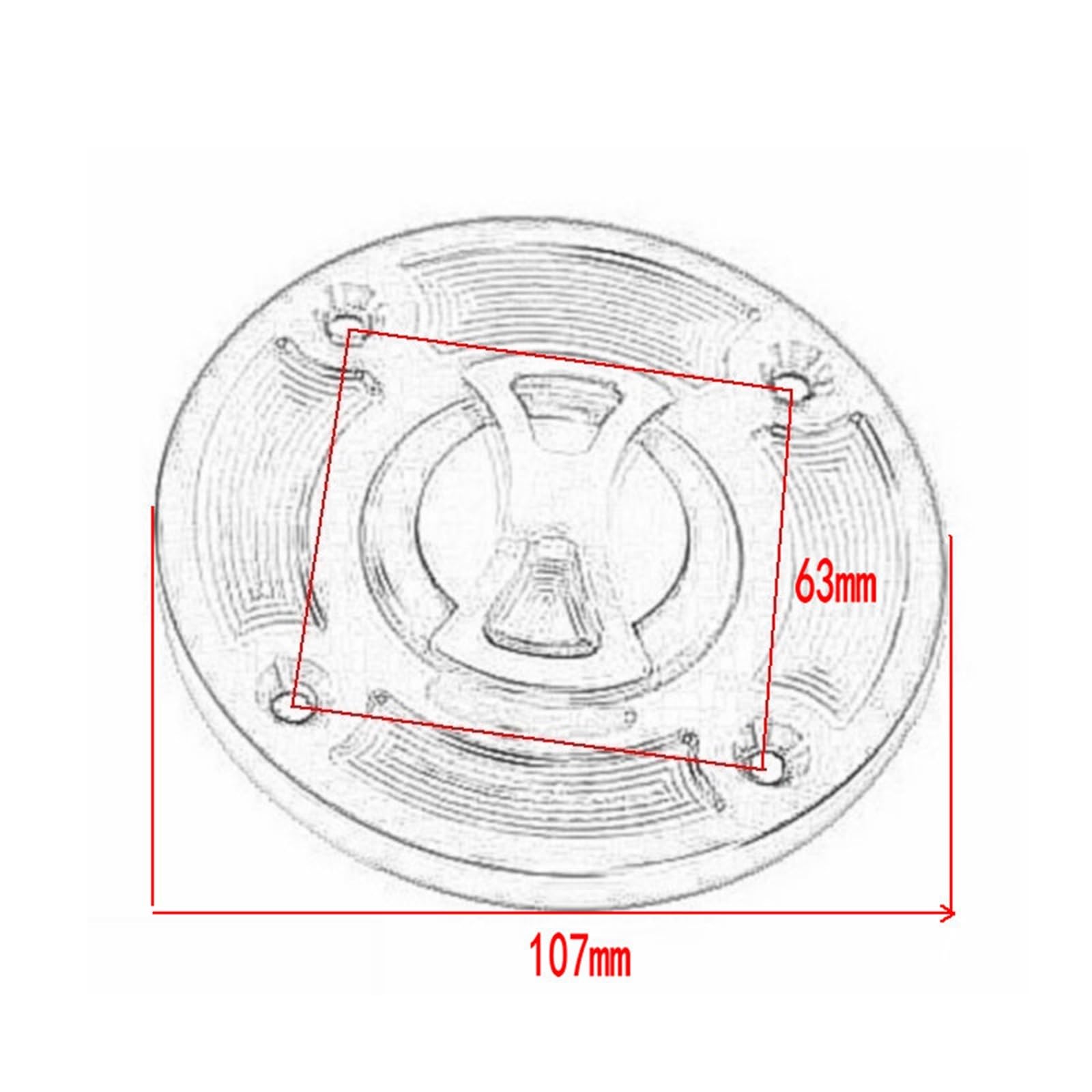 Tappo Serbatoio Moto Per S&uzuki GS500 GSXR750 1996-2003 | Tappo in alluminio CNC a tenuta stagna: leggero, facile da installare e dal design accattivante
