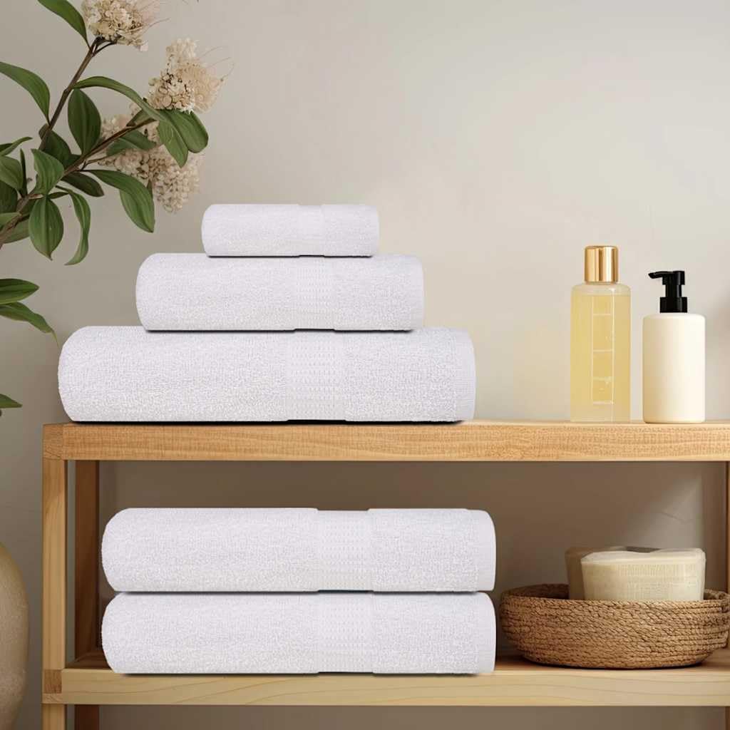 FROGN White Guest Towels, set da 10 pezzi, 30 x 50 cm, 360 g/m², in cotone morbido e assorbente, per casa, hotel, gym, certificato Oeko-TEX