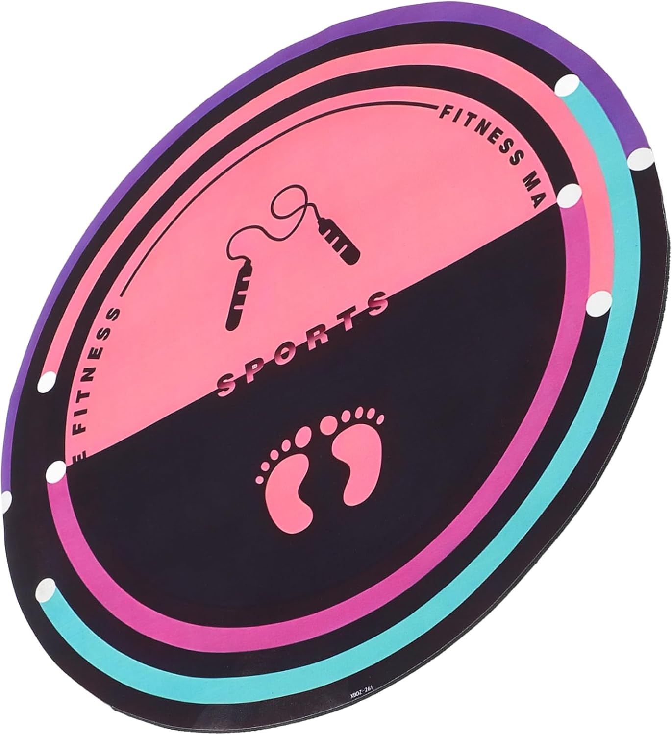 Indoors Skipping Mat Non- Fitness Workout Pad for Jump Rope Yoga and Exercise Round Soundproof Design for Home Gym and Comfortable