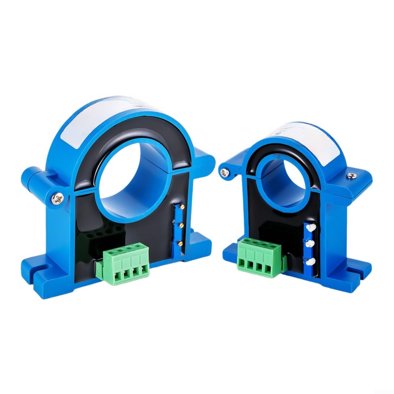 Transformador de corriente JXK-7-VD-25, AC/DC 0-300A, salida 4-20 mA, DC24V, apertura de 25 mm, para carril DIN, alta precisión 0,2/0,5, azul (DC0-150 A)