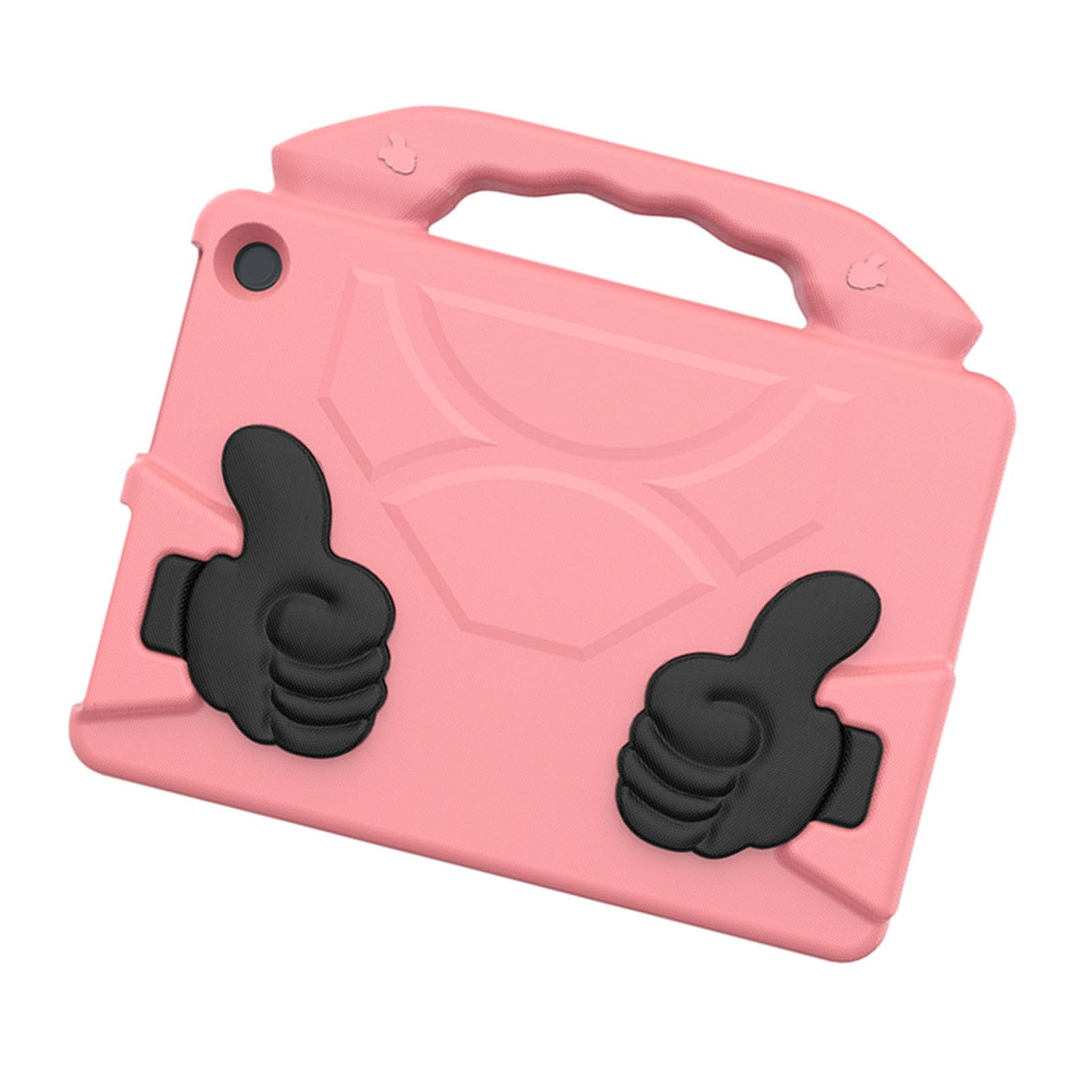Yctze Custodia per Tablet EVA, Copertura Protettiva Antiurto, Contenitore per Tablet Pieghevole Girevole con Ritagli Precisi, Ideale per HD 10 2021 2023 (Rosa pesca)