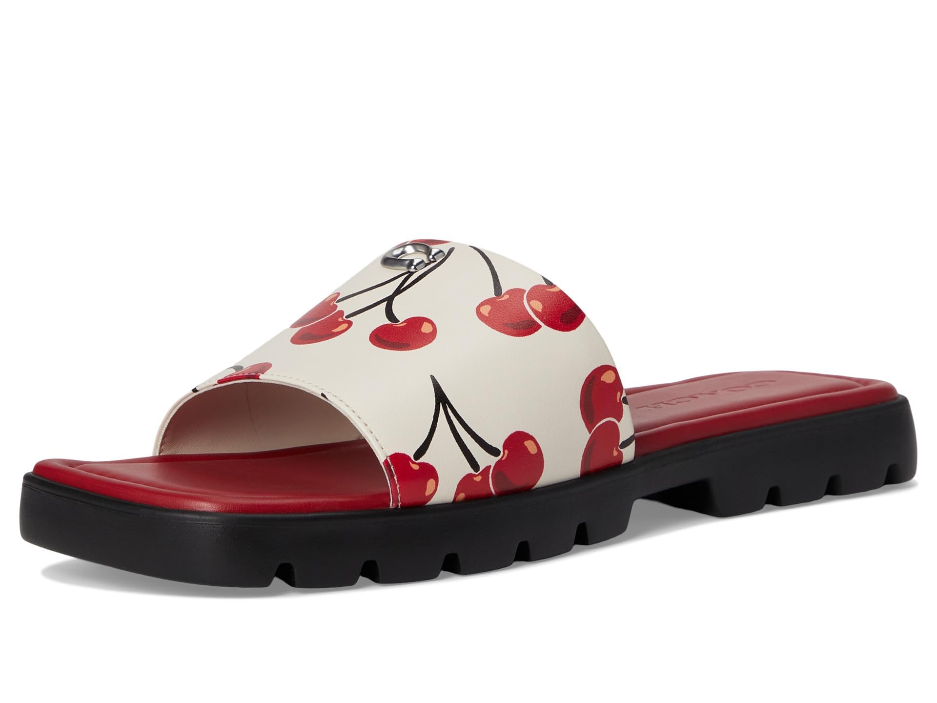 COACH womens Florence Leather Sandal