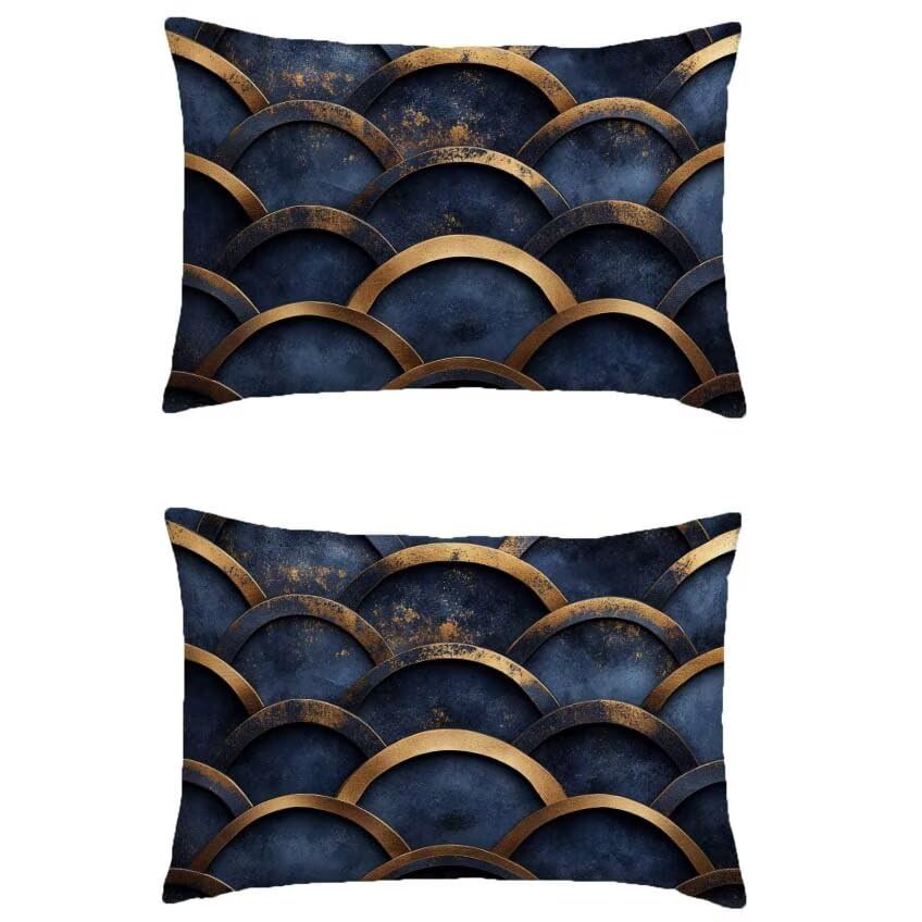 Housse coussin exterieur japon 60x80cm taie oreiller rectangulaire lin imperméable déco jardin automne