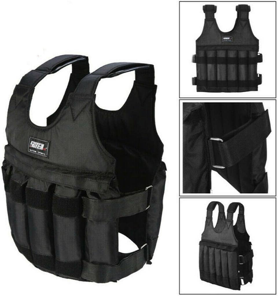 50 kg Adjustable Weight Vest for Training and Fitness Activities