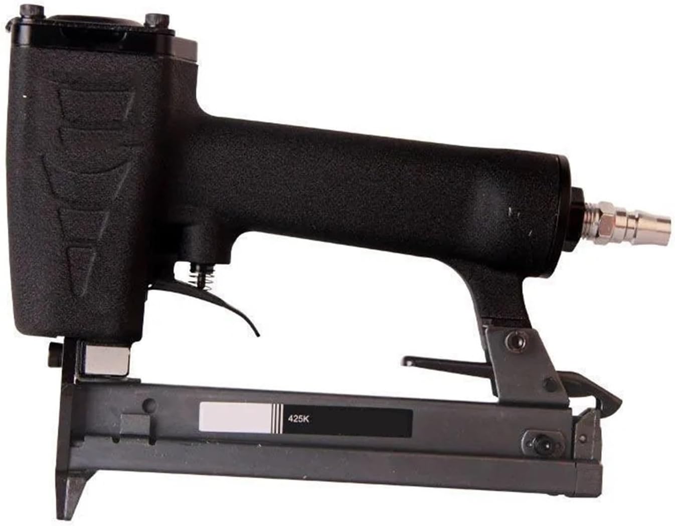 Pneumatic Stapler ，Powered Upholstery Stapler 425K Nailing Gun Pneumatic Nail Gun Woodworking Iron Woven Rattan Special Aluminum Tube Narrow Crown Stapler