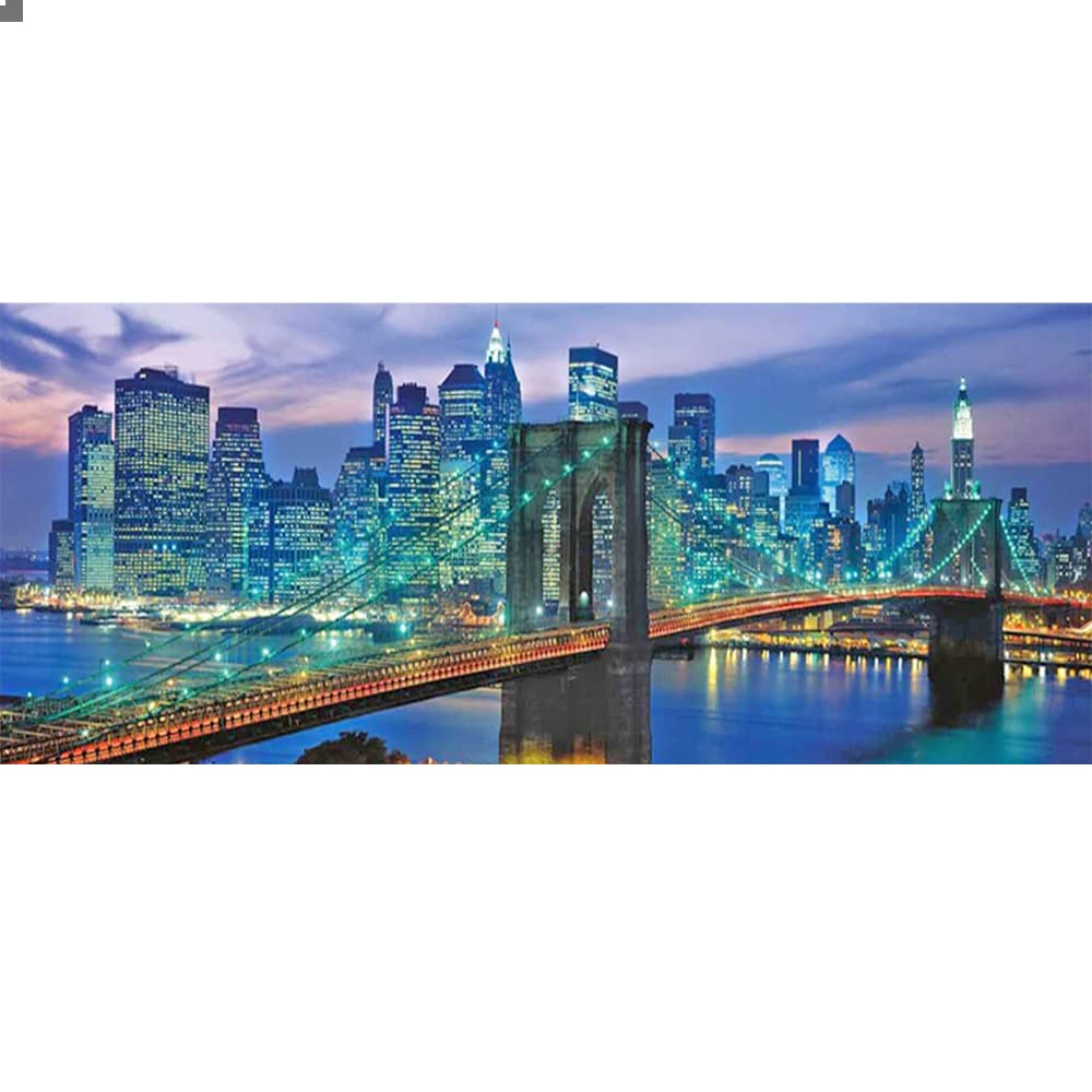 Diamond Painting SHEGZHUC – Paesaggio Venezia Città Sul Ponte, 110x50 Cm, Tela XXL Con Diamanti Rotondi, Kit Completo Per Adulti, Decorazione Da Parete