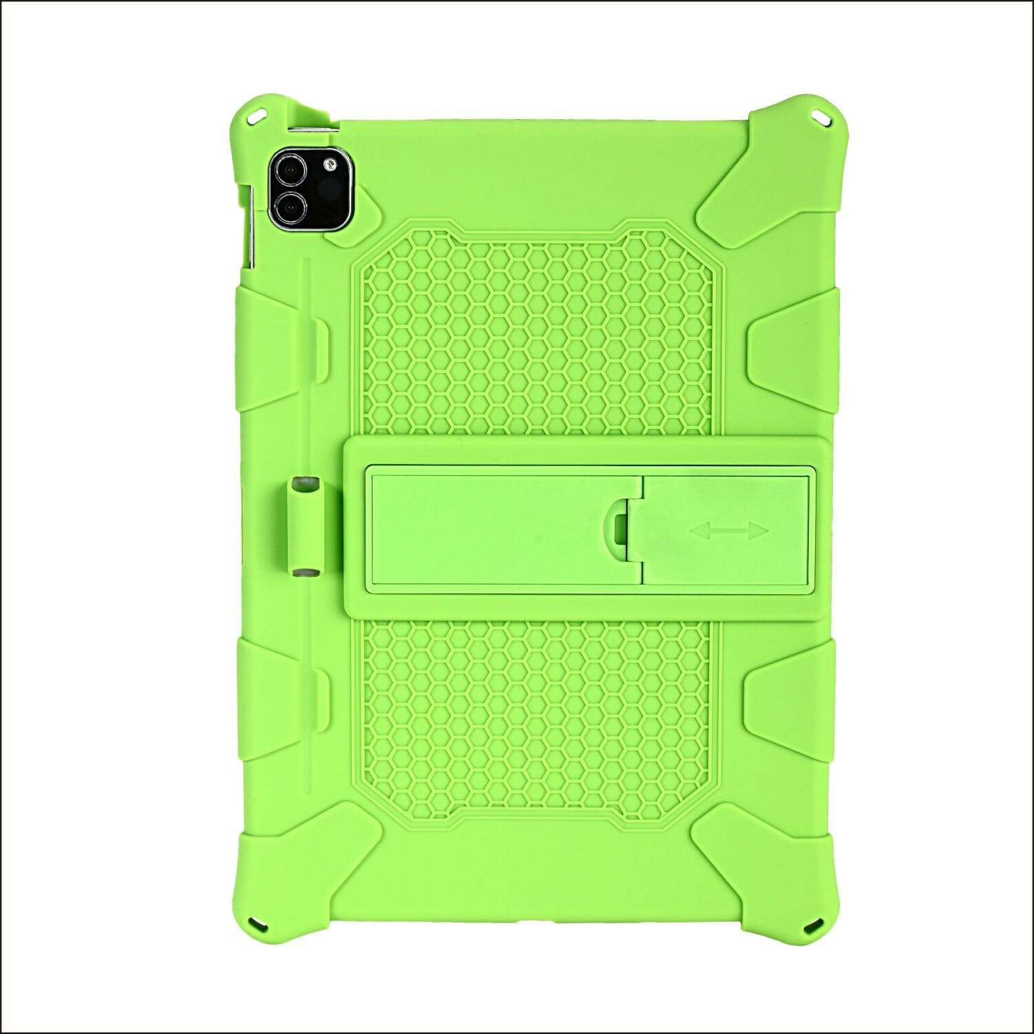 Coque silicone iPad 5 anti-casse étui vert robuste avec support - 8