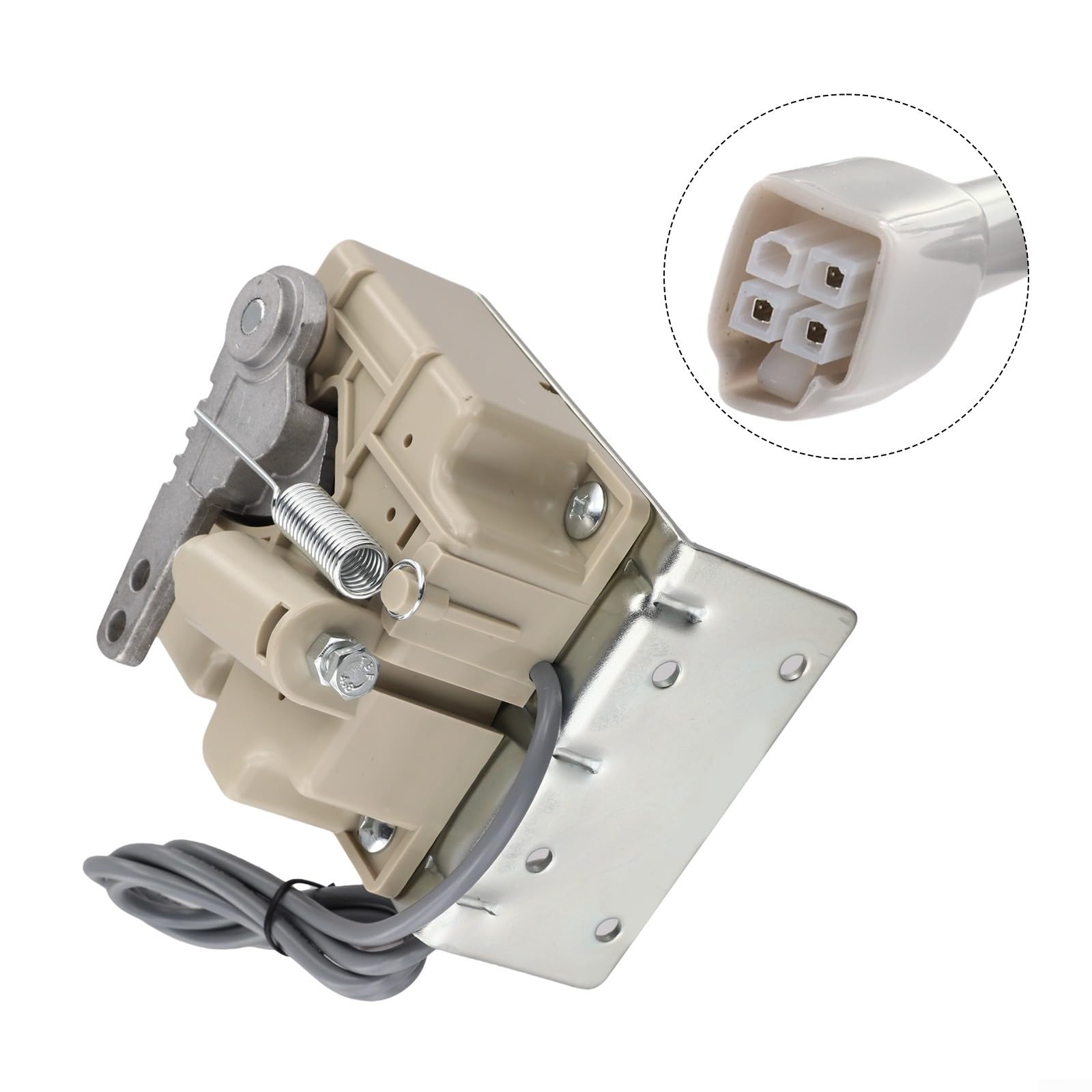 Regulador de pedal para máquinas de coser Jack A2/A2S/A3, 6380, 781D/781E, 9270D – Pieza de repuesto con conector de 4 pines y 3 cables para control industrial, control de velocidad preciso, ABS