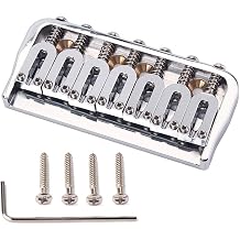 Swhmc Electric Guitar 7 String Saddle Bridge | Brass, Strain Plate Bridge