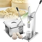 Generic Manual Bun Maker with 3 Moulds, Stainless Steel, Perfect for Cream Buns & Steamed Buns