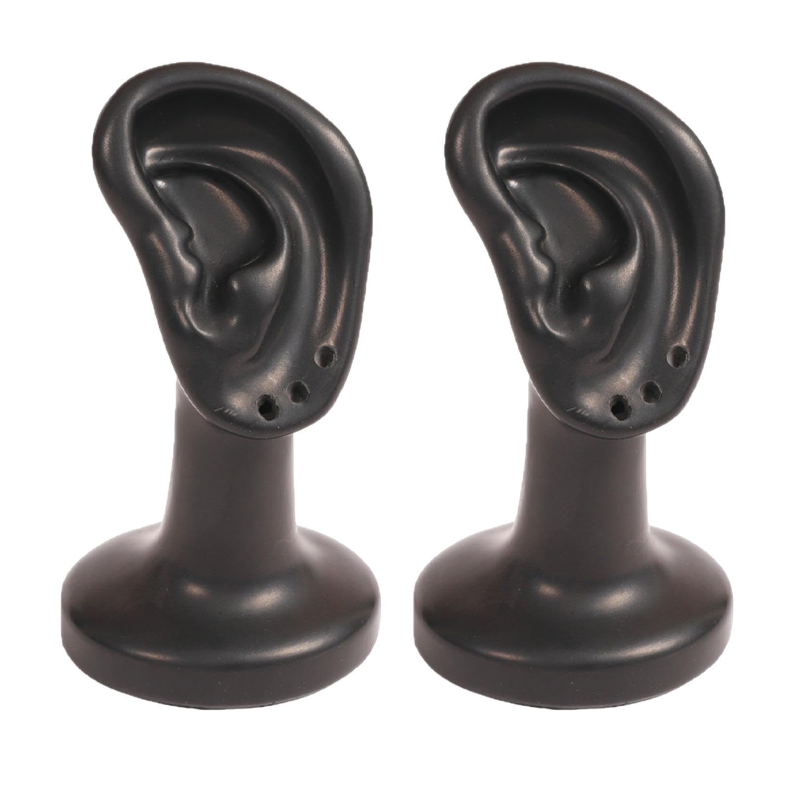Présentoirs à boucles d'oreilles noirs, accessoires photo autoportants pour vitrine de bijoux
