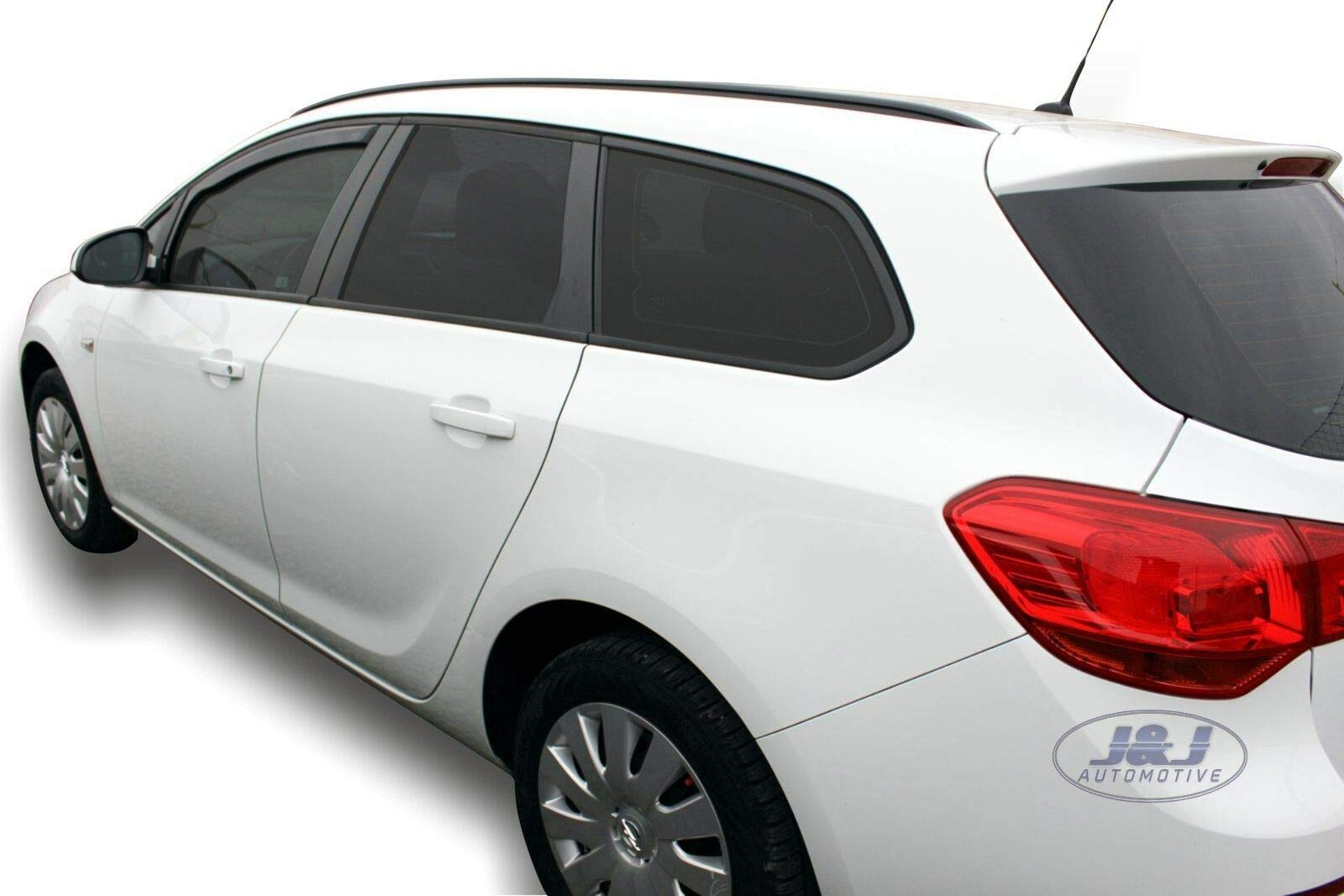 J&J AUTOMOTIVE Windabweiser Opel Astra J 4/5-Türer 2009-2015 2tlg Heko Getönt Dunkel
