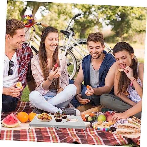 Holibanna Equipamento De Acampamento Forno De Cassete Camping Campista Cartão Mesa Dobrável Mesa De