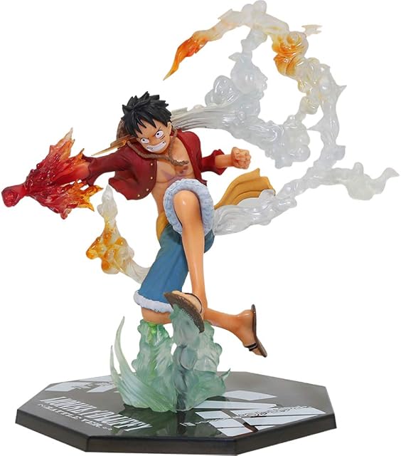 Anime Figure Model Doll Toys, One Piece - Monkey D. Luffy (Luffytaro) Anime Statue,Fire Fist Luffy Doll Animations Character Model Collectibles Toy Ornament Anime Figure Toy