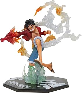Anime Figure Model Doll Toys, One Piece - Monkey D. Luffy (Luffytaro) Anime Statue,Fire Fist Luffy Doll Animations Character Model Collectibles Toy Ornament Anime Figure Toy