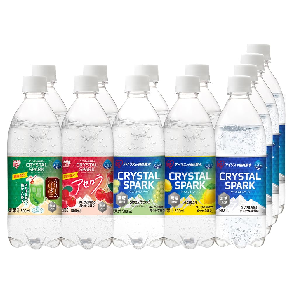 Amazon.co.jp: 【5種飲み比べセット】炭酸水 500ml ×12本 無糖