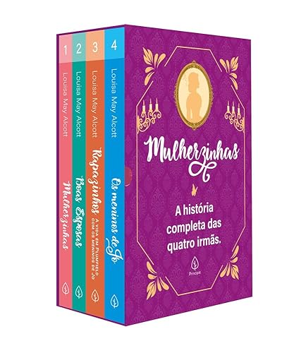Box Mulherzinhas: a história completa com 4 livros, bloco de anotações e marcador de página: a história completa