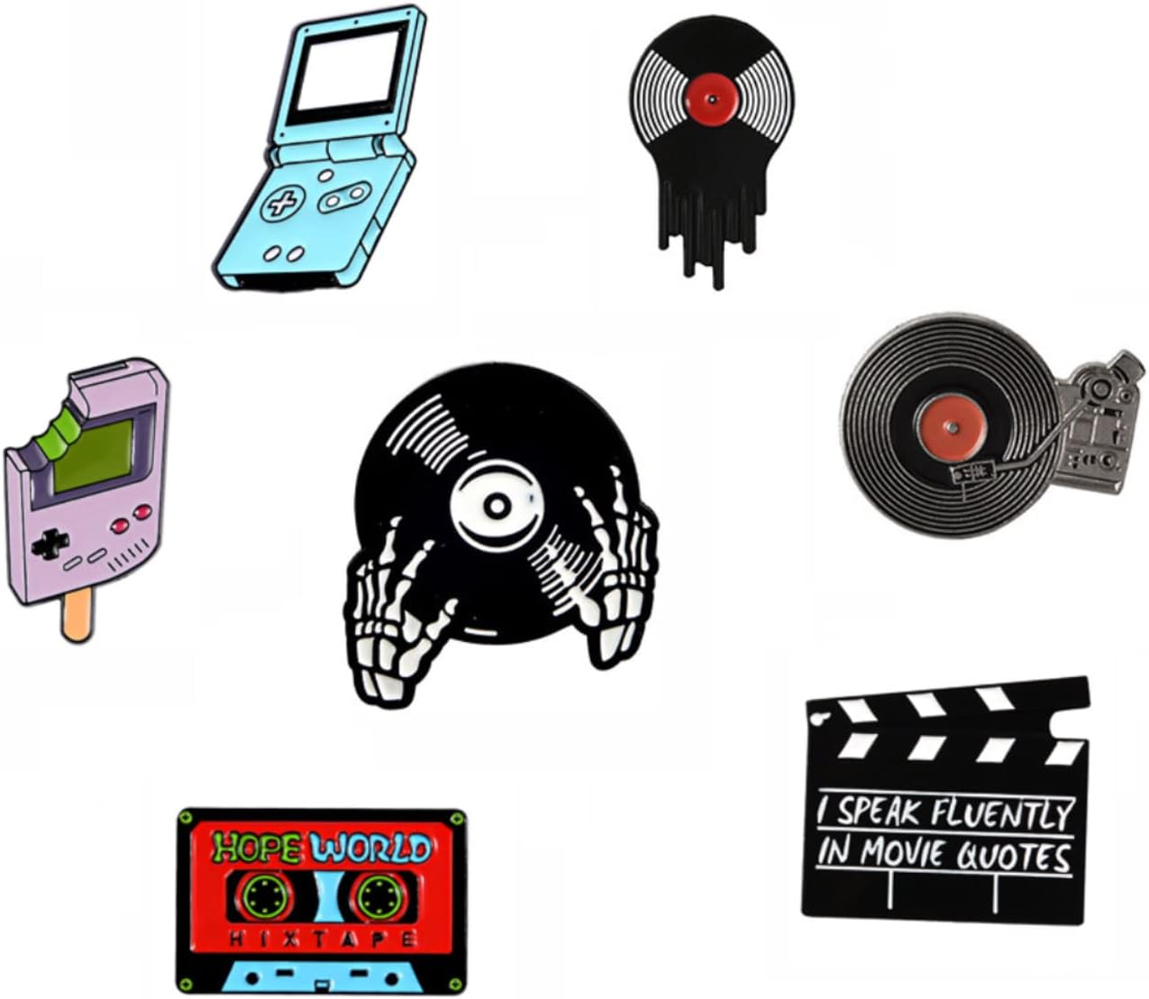 YunZhCute Enamel pins Set for Backpacks jacket Anime cartoon pins for Clothing Bags Jackets Accessory DIY Crafts pins