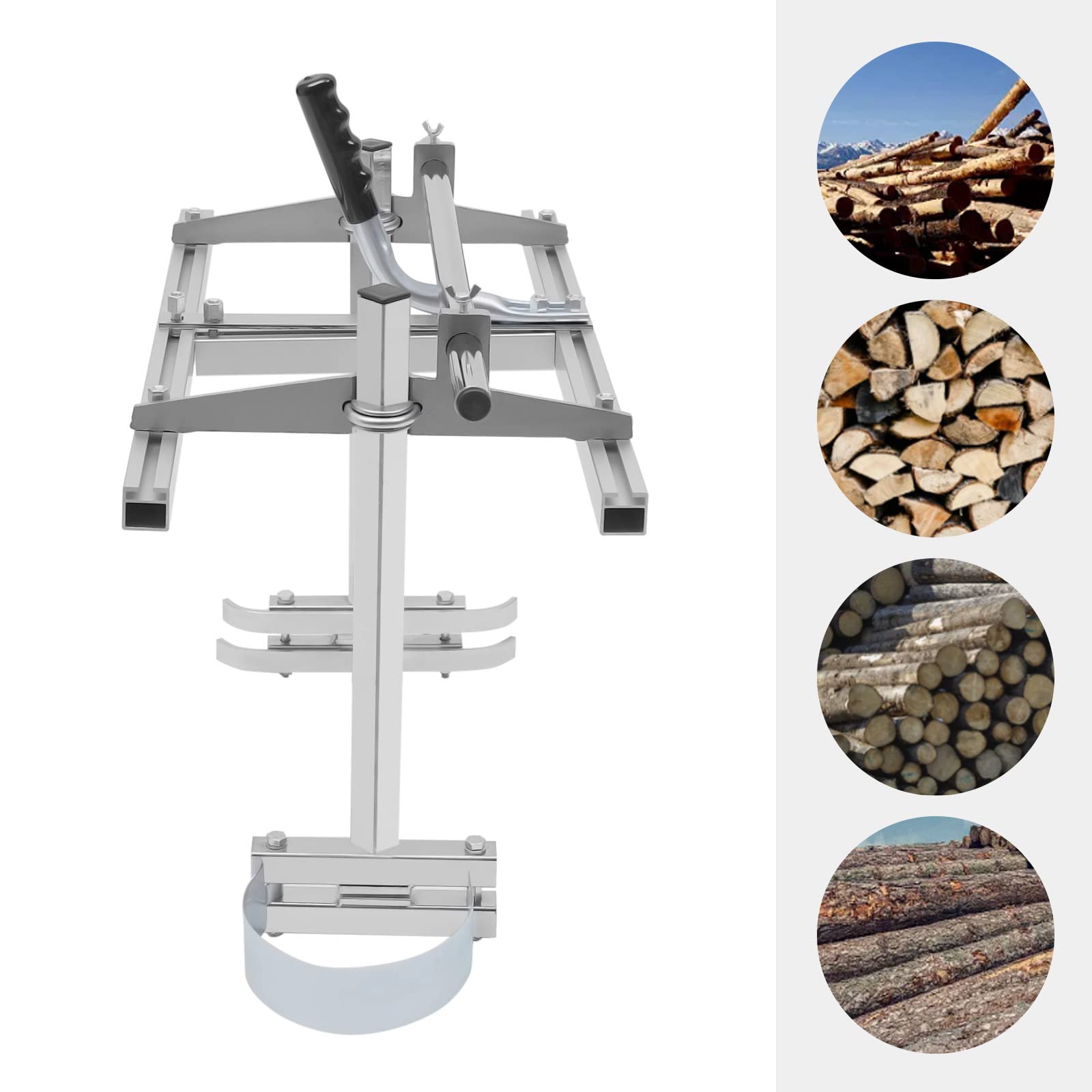 Soporte para motosierra, aserradero móvil, ayuda profesional para motosierra de cadena, sierra de madera, ayuda para motosierra de 14 a 24 pulgadas, ideal para carpinteros, propietarios de