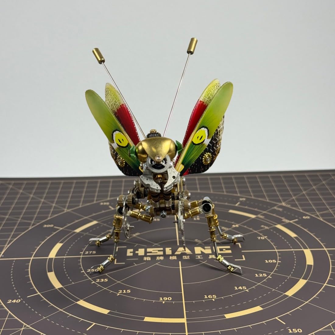 3D-Metallpuzzle Insektenmodellbausatz, 300-teiliger Steampunk-Bausatz „Mechanische Gottesanbeterin“, kreative Schreibtischdekoration, Geschenk für Erwachsene