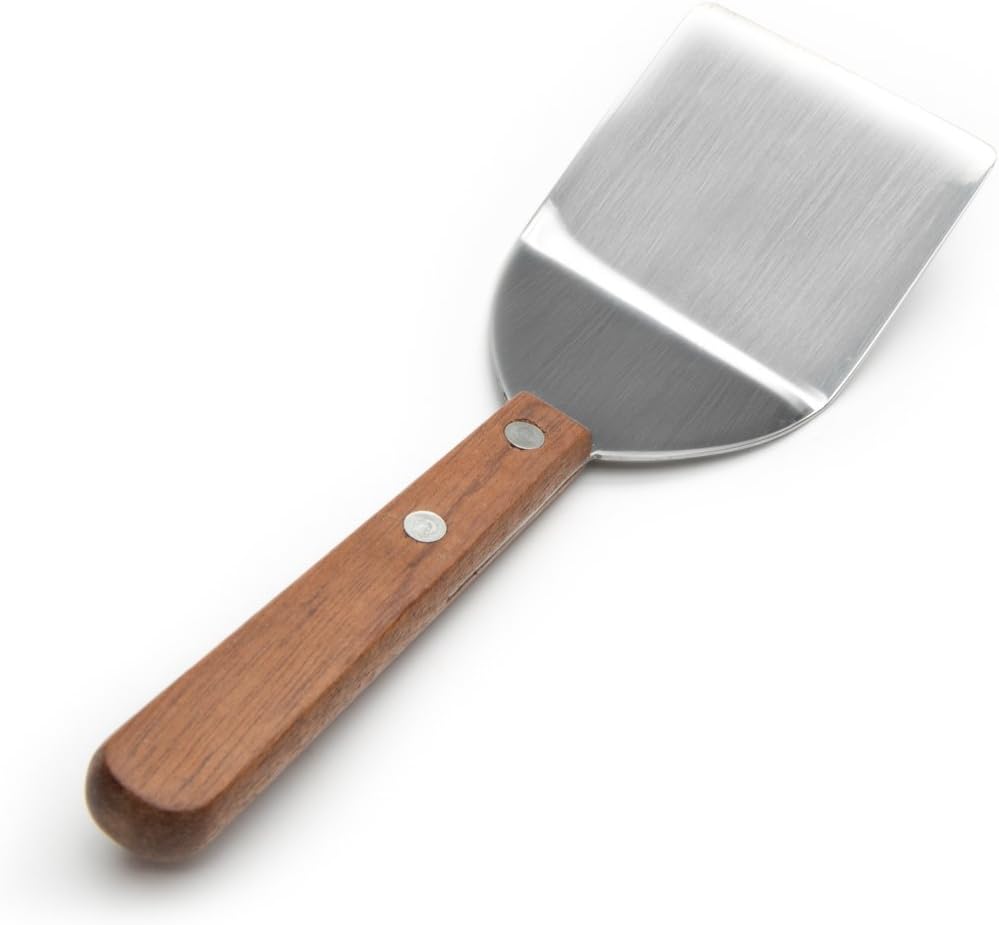 Fox Run Cookie/Brownie Spatula, 1 x 2.25 x 7 inches, Stainless Steel/Wood