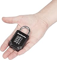 Vista 4 de 2 Pack Heavy Duty Waterproof Combination Lock - 4 Digit Resettable Black