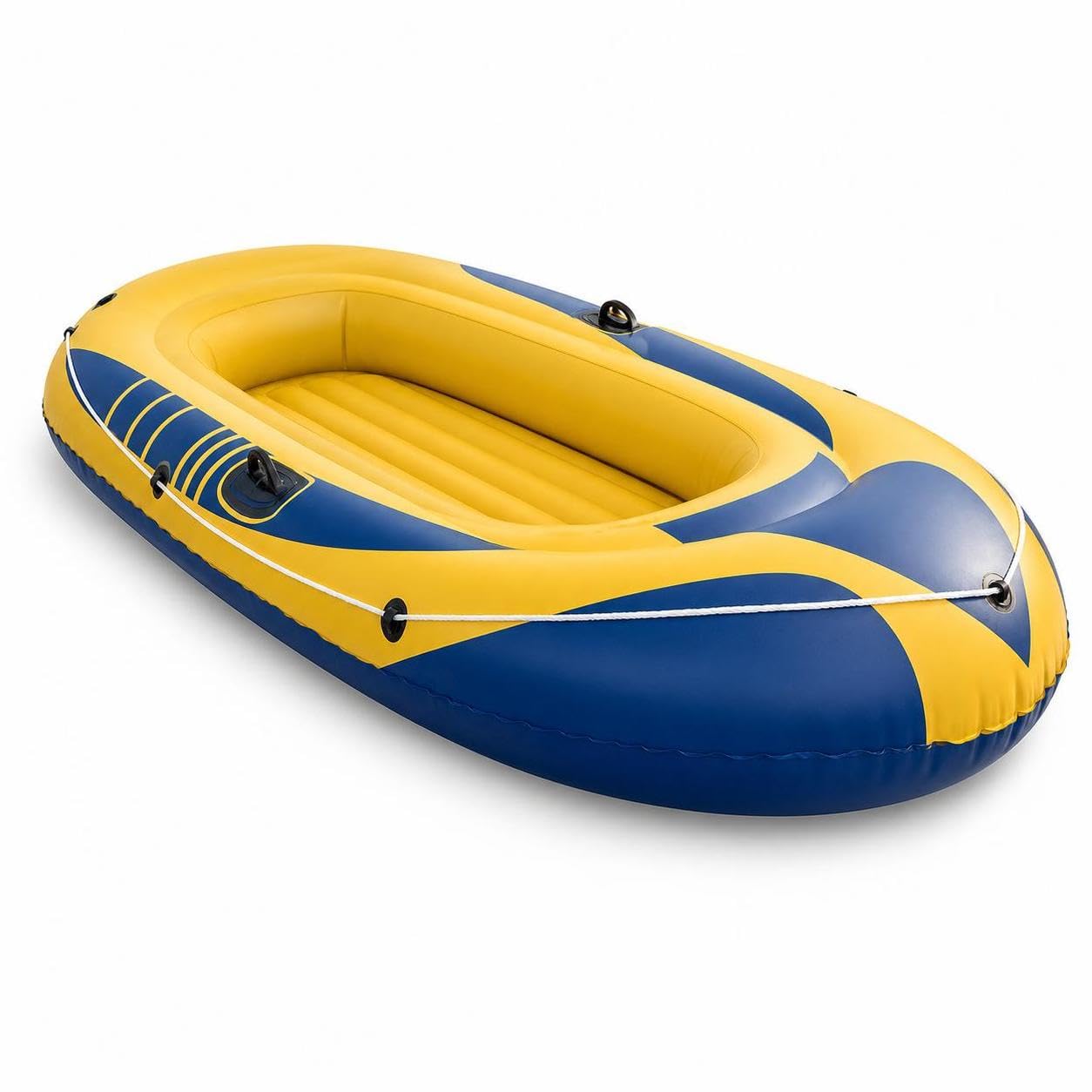 Bateau Gonflable Polyvalent pour 2 ou 3 Personnes, Kayak et Canoë Gonflable Familial, PVC Robuste