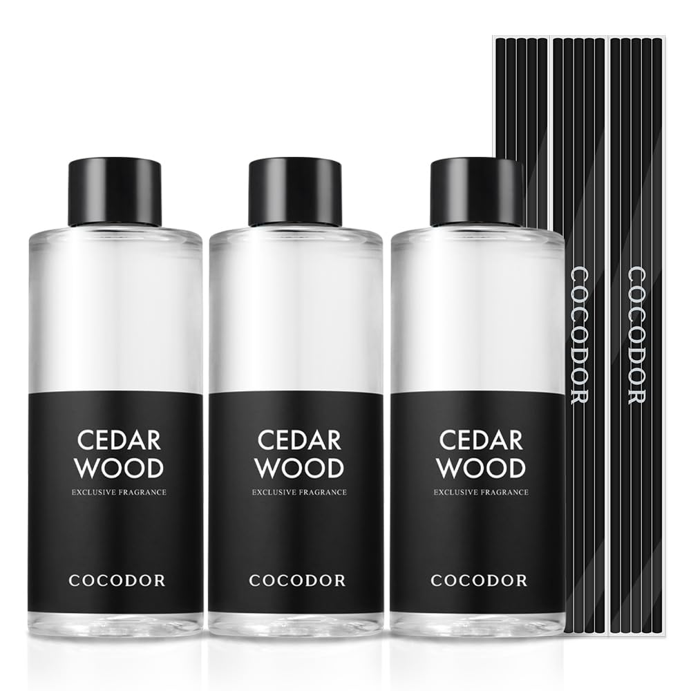 Photo 1 of ***PARTIAL SET - PRICE ADJUSTED***COCODOR Reed Diffuser Oil Refill/Cedar Wood/6.7oz(200ml)/1 Pack/Aromatherapy, Home Fragrance, Scented Oils, Oils for Reed Diffuser, Bathroom Home Decor