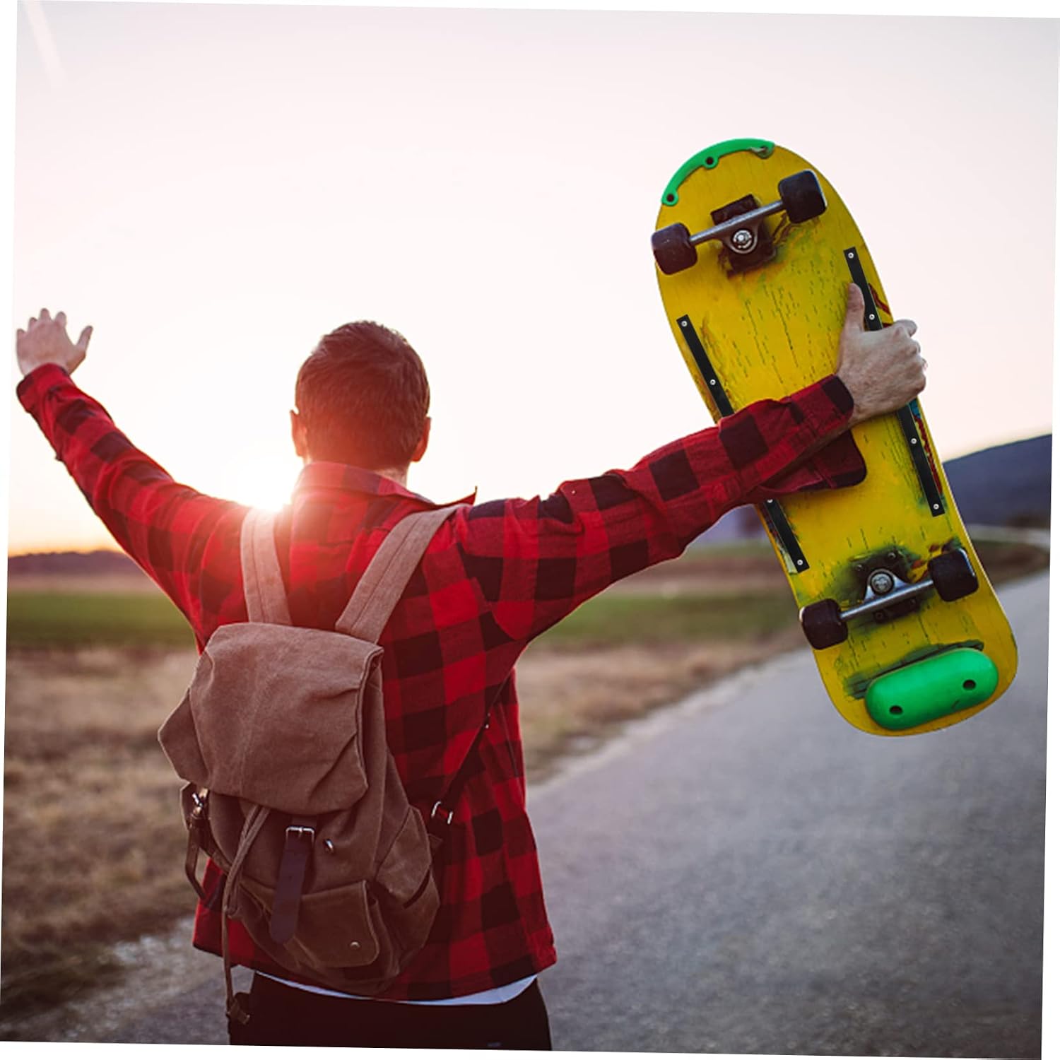 POPETPOP Skateboard Bumper Hickory Rib Bearings Rack Puller Sticks Grind Bolts Wire Tool Handle Bone Road