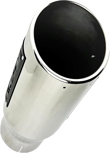 Miniatura 3 de NETAMI NT407018RBK - Punta de escape diésel de acero inoxidable con revestimiento de cerámica negra de alta temperatura, longitud total 18 pulgadas,