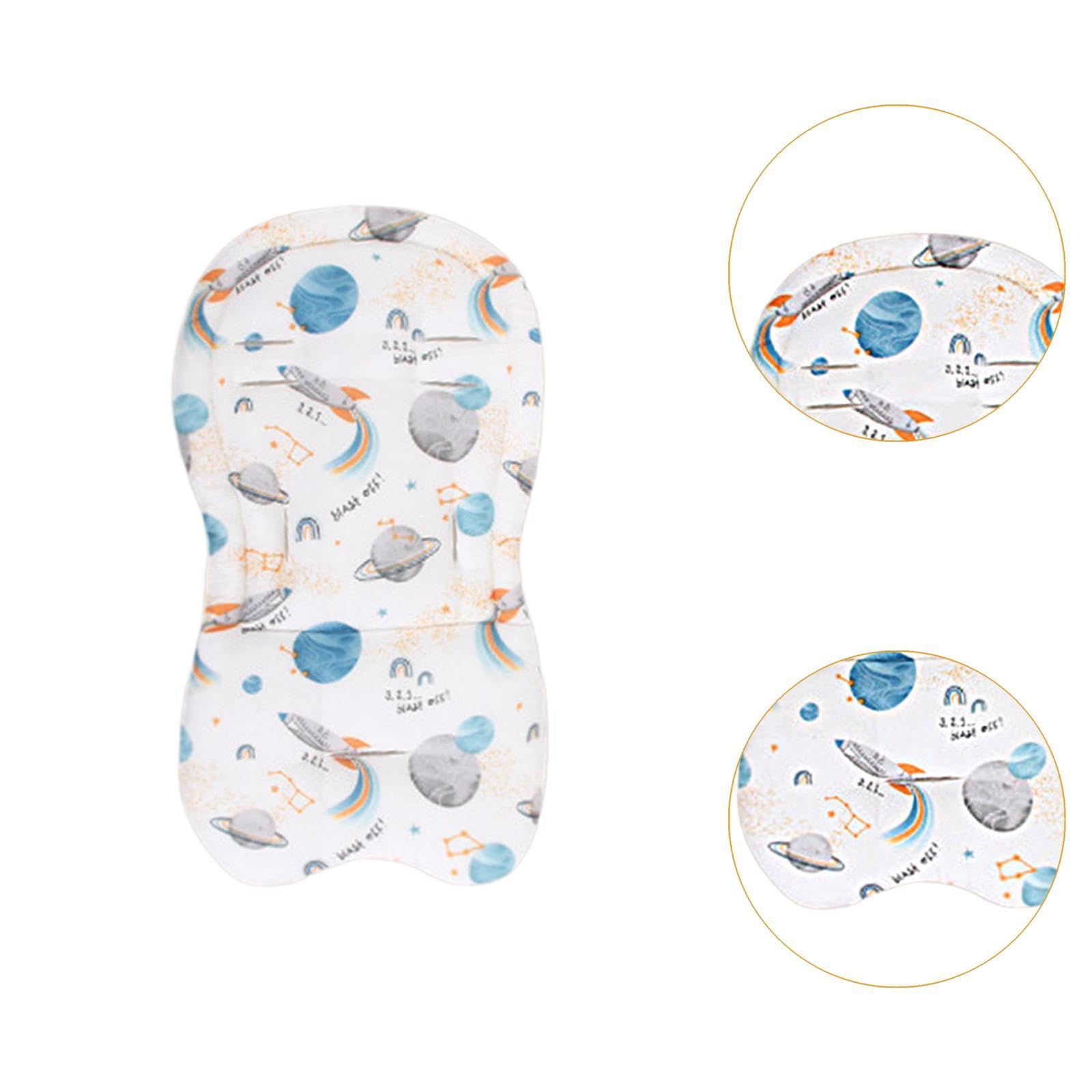 Coussin Réducteur pour Siège Auto Bébé, Respirant et Confortable, pour Poussette, pour Nouveau-nés et Bébés, Planète