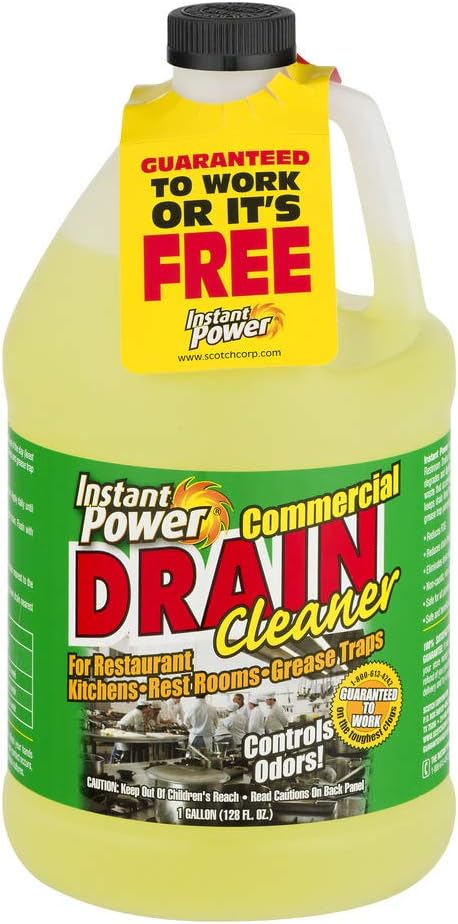 Instant Power 1510 Commercial Drain Cleaner, 1-Gallon.(Pack of two).